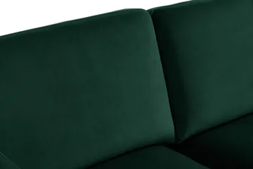 Teodin Sammetssoffa 2-sits med Divan Höger - Grön - Möbler - Soffa - Divansoffor & schäslongsoffa