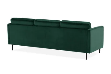 Teodin Sammetssoffa 2-sits med Divan Höger - Grön - Möbler - Soffa - Divansoffor & schäslongsoffa