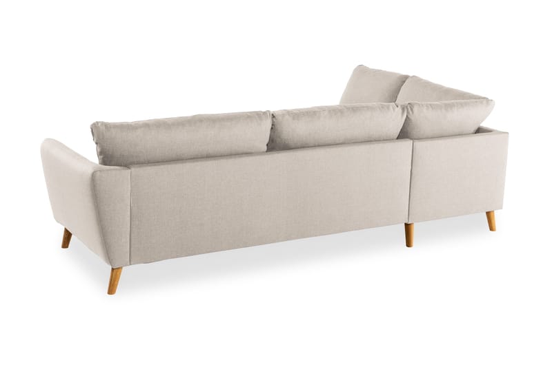 Trend 4-sits Vänstervänd L-formad Divansoffa i Tyg - Beige - Möbler - Soffa - Divansoffor & schäslongsoffa