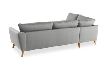 Trend 4-sits Vänstervänd L-formad Schäslongsoffa i Tyg - Grå - Möbler - Soffa - Divansoffor & schäslongsoffa