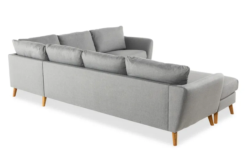 Trend 5-sits Vänstervänd U-formad Hörnsoffa med divan i Tyg - Grå - Möbler - Soffa - Hörnsoffa - Hörnsoffa med divan