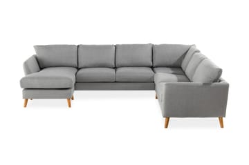 Trend 5-sits Vänstervänd U-formad Hörnsoffa med divan i Tyg - Grå - Möbler - Soffa - Hörnsoffa - Hörnsoffa med divan