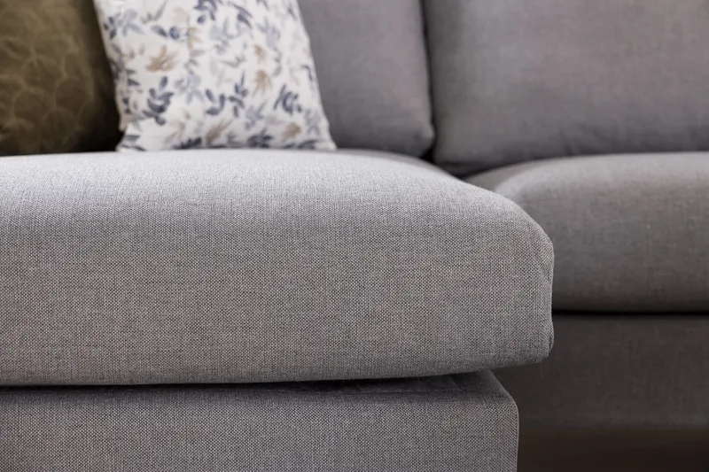 Trend 5-sits Vänstervänd U-formad Hörnsoffa med divan i Tyg - Grå - Möbler - Soffa - Hörnsoffa - Hörnsoffa med divan