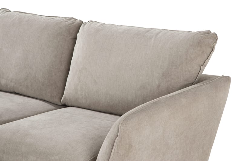 Trend Lyx 3-sits Vänstervänd L-formad Divansoffa i Tyg - Beige - Möbler - Soffa - Divansoffor & schäslongsoffa
