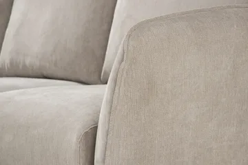 Trend Lyx 3-sits Vänstervänd L-formad Divansoffa i Tyg - Beige - Möbler - Soffa - Divansoffor & schäslongsoffa