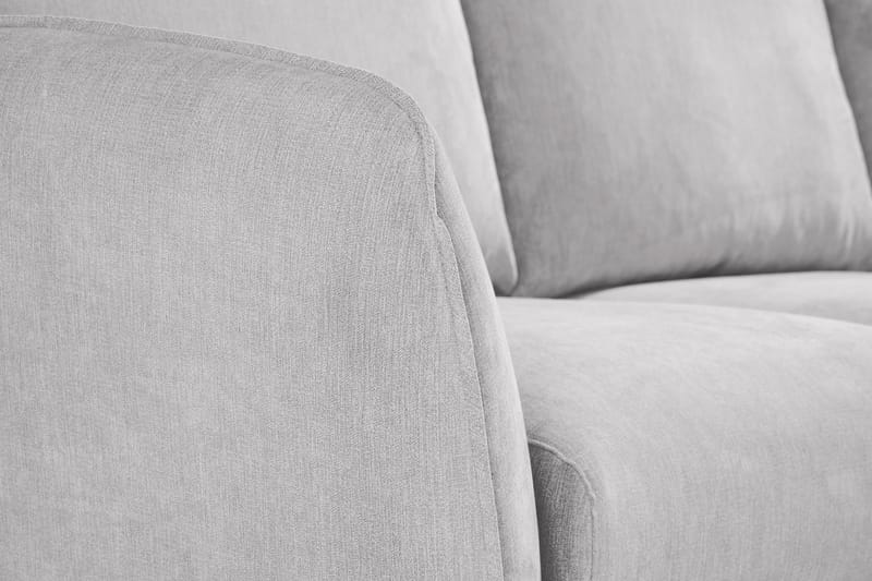 Trend Lyx 3-sits Vänstervänd L-formad Divansoffa i Tyg - Ljusgrå - Möbler - Soffa - Divansoffor & schäslongsoffa