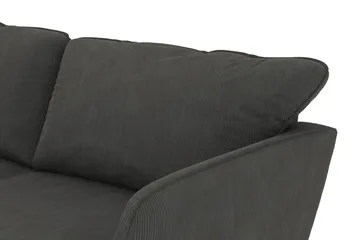 Trend Lyx 4-sits Vänstervänd L-formad Schäslongsoffa i Manchester - Mörkgrå - Möbler - Soffa - Divansoffor & schäslongsoffa