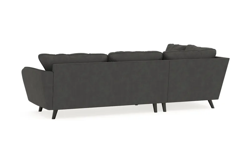 Trend Lyx 4-sits Vänstervänd L-formad Schäslongsoffa i Manchester - Mörkgrå - Möbler - Soffa - Divansoffor & schäslongsoffa