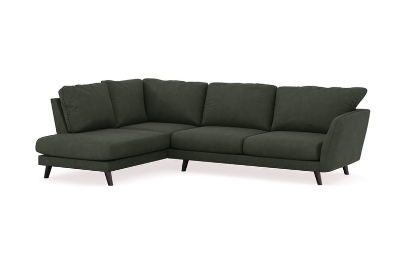Trend Lyx 4-sits Vänstervänd L-formad Schäslongsoffa i Manchester - Mörkgrön - Möbler - Soffa - Divansoffor & schäslongsoffa