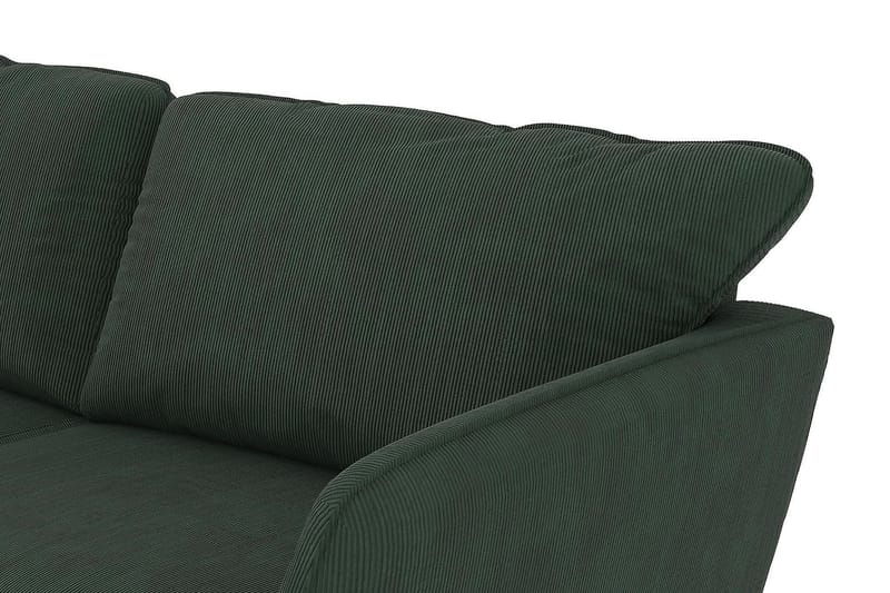 Trend Lyx 4-sits Vänstervänd L-formad Schäslongsoffa i Manchester - Mörkgrön - Möbler - Soffa - Divansoffor & schäslongsoffa