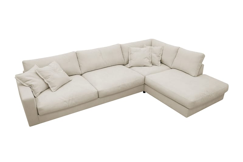 Valencia Extra Djup 4-sits Soffa med Schäslong Höger - Beige - Möbler - Soffa - Divansoffor & schäslongsoffa