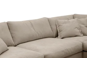 Valencia Extra Djup 4-sits Soffa med Schäslong Höger - Brun - Möbler - Soffa - Divansoffor & schäslongsoffa