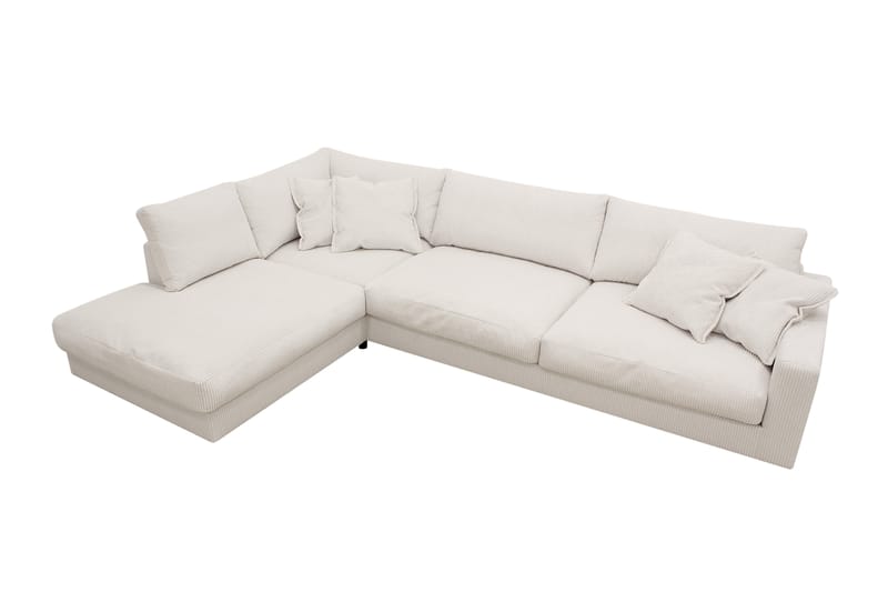 Valencia Extra Djup 4-sits Soffa med Schäslong Vänster - Offwhite - Möbler - Soffa - Divansoffor & schäslongsoffa
