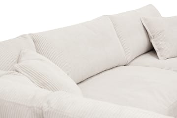 Valencia Extra Djup 4-sits Soffa med Schäslong Vänster - Offwhite - Möbler - Soffa - Divansoffor & schäslongsoffa