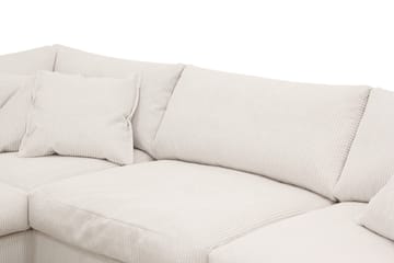 Valencia Extra Djup 4-sits Soffa med Schäslong Vänster - Offwhite - Möbler - Soffa - Divansoffor & schäslongsoffa