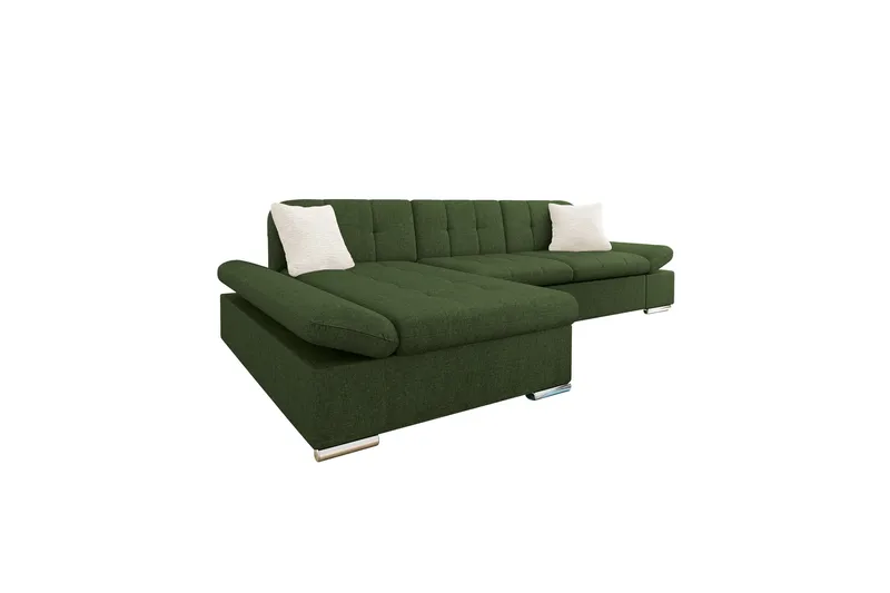 Vananda Soffa med Divan 3-sits, Grön