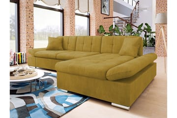 Vananda Soffa med Divan 3-sits - Gul - Möbler - Soffa - Bäddsoffa - Bäddsoffa divan