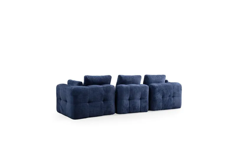 Yvara Soffa med Divan 4-sits - Blå - Möbler - Soffa - Modulsoffor - Komplett modulsoffa