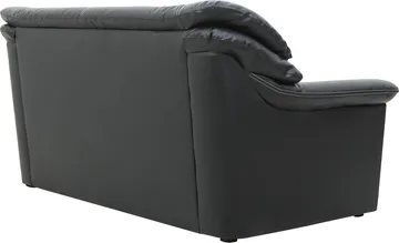 Dominic soffa 2-sits - Svart konstläder - Svart - Möbler - Soffa - Skinnsoffor