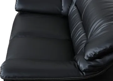 Dominic soffa 2-sits - Svart konstläder - Svart - Möbler - Soffa - Skinnsoffor