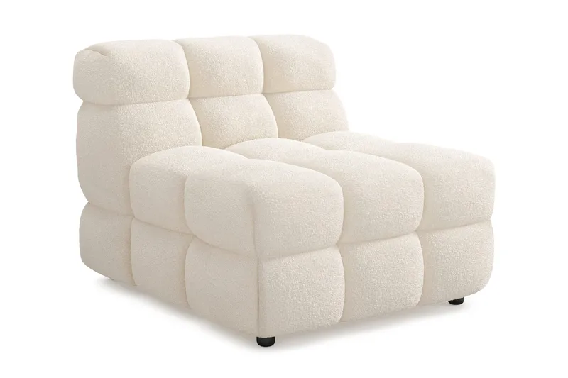 Elise Bubblig Soffgrupp 3-sits Soffa + Fåtölj - Vit - Möbler - Soffa - Soffgrupp