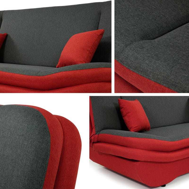 Figurelle 3-sits Bäddsoffa - svart - Möbler - Soffa - Bäddsoffa