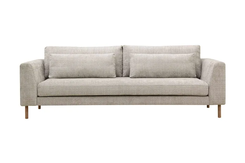 Florenz 3-sits Soffa i Chenille, Grå/Beige