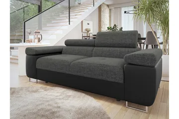 Gabina Soffa 2-sits - Svart/Grå - Möbler - Soffa - Skinnsoffor