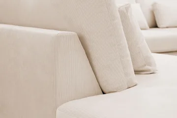 Grande 6-sits U-Soffa med Divan Höger - Beige Manchester - Möbler - Soffa - U-soffa