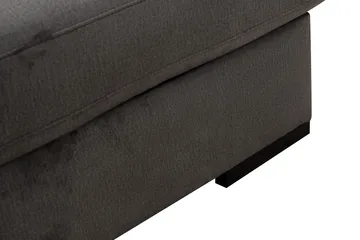Grande 6-sits U-Soffa med Divan Höger - Mörkgrå Sammet - Möbler - Soffa - U-soffa