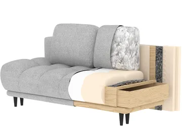 Guavio 2-sits Bubblig Bäddsoffa med förvaring - Jaffray 30 - Möbler - Soffa - Bäddsoffa