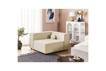 Hörnsektion Aprica Beige, svart, Linne - Beige - Möbler - Soffa - Modulsoffor - Hörnmodul
