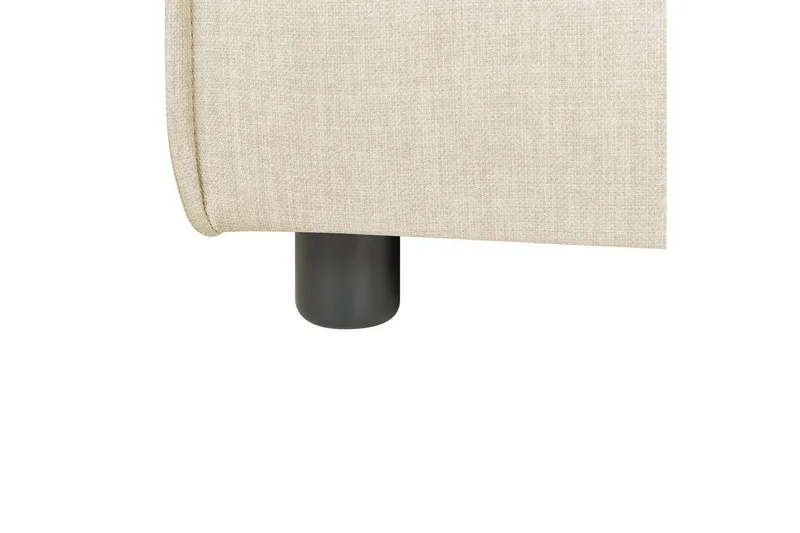 Hörnsektion Aprica Beige, svart, Linne - Beige - Möbler - Soffa - Modulsoffor - Hörnmodul