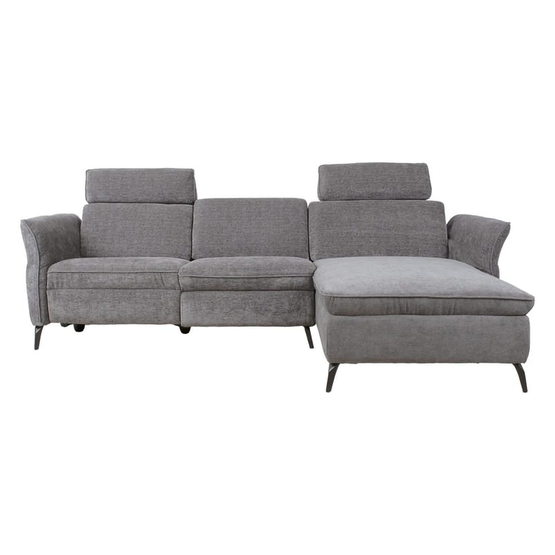 Hörnsoffa Dayton elektrisk recliner Högerhörn - ljusgrå - Möbler - Soffa - Biosoffa & reclinersoffa