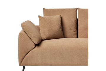 Hörnsoffa Lunner Brun, Svart - Brun, Svart - Möbler - Soffa - Soffgrupp