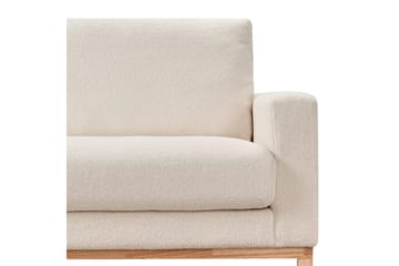 Hörnsoffa Siggard Vit, ljust trä - Vit, ljust trä - Möbler - Soffa - Soffgrupp