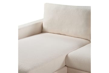 Hörnsoffa Siggard Vit, ljust trä - Vit, ljust trä - Möbler - Soffa - Soffgrupp