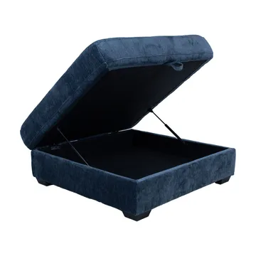 Hörnsoffa/ottoman Denvi - mörkblå - Möbler - Soffa - Hörnsoffa