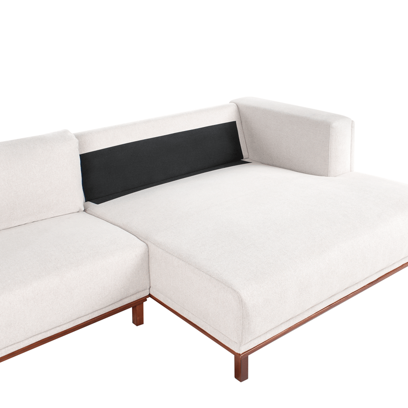 4-sits soffa Veng - Ljusbrun - Möbler - Soffa - Divansoffor & schäslongsoffa - 4 sits soffa med divan