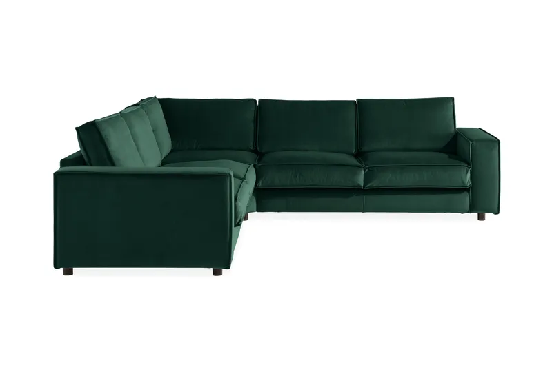 Cloudia Hörnsoffa Sammet - Grön - Möbler - Soffa - Hörnsoffa