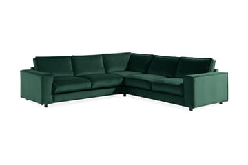 Cloudia Hörnsoffa Sammet - Grön - Möbler - Soffa - Hörnsoffa