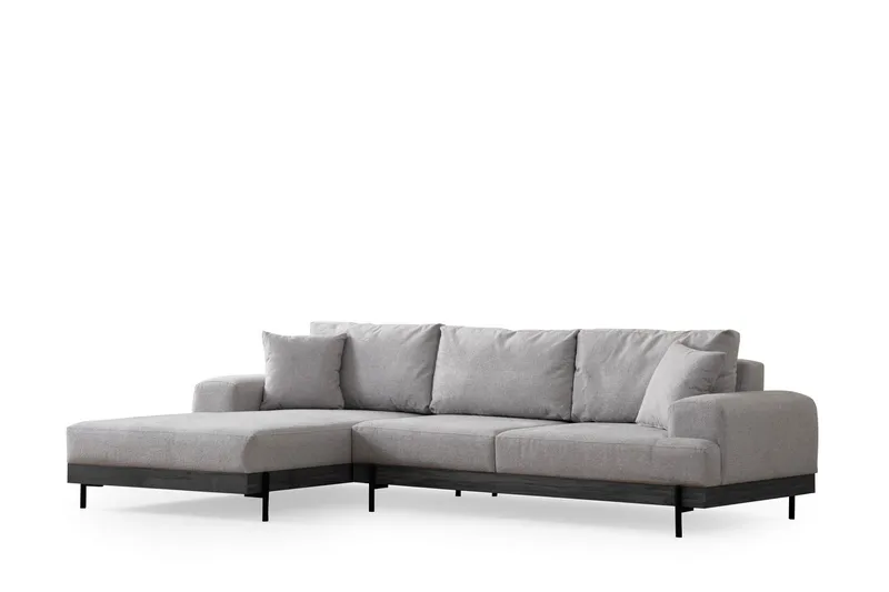 Eti Hörnsoffa 3-sits - Grå - Möbler - Soffa - Divansoffor & schäslongsoffa - 4 sits soffa med divan
