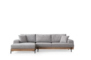 Eti Hörnsoffa 3-sits - Grå - Möbler - Soffa - Divansoffor & schäslongsoffa - 4 sits soffa med divan