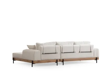 Eti Hörnsoffa 3-sits - Vit - Möbler - Soffa - Divansoffor & schäslongsoffa - 4 sits soffa med divan