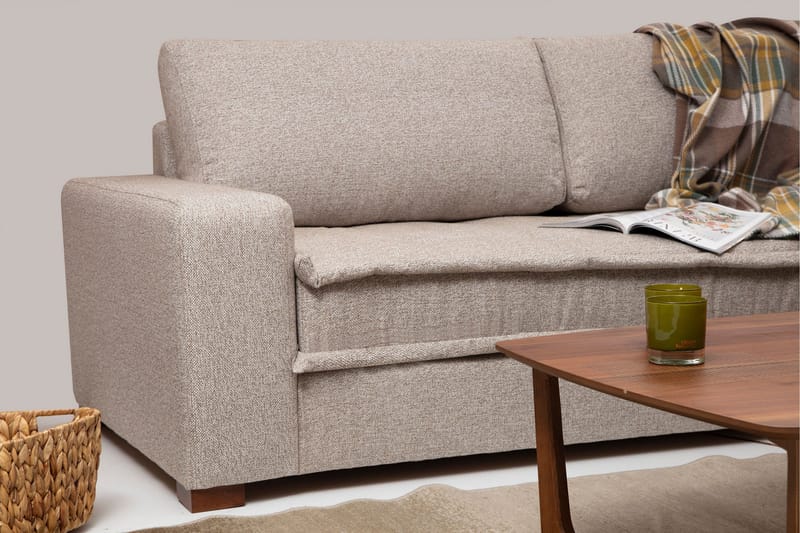 Gladfield Divansoffa 3-sits - Beige - Möbler - Soffa - Divansoffor & schäslongsoffa - 3 sits soffa med divan