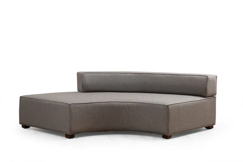 Lasalle Svängd Soffa 6-sits - Grå - Möbler - Soffa