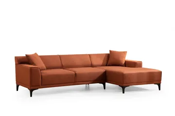 Mississauga Divansoffa 3-sits - Orange - Möbler - Soffa - Divansoffor & schäslongsoffa - 3 sits soffa med divan