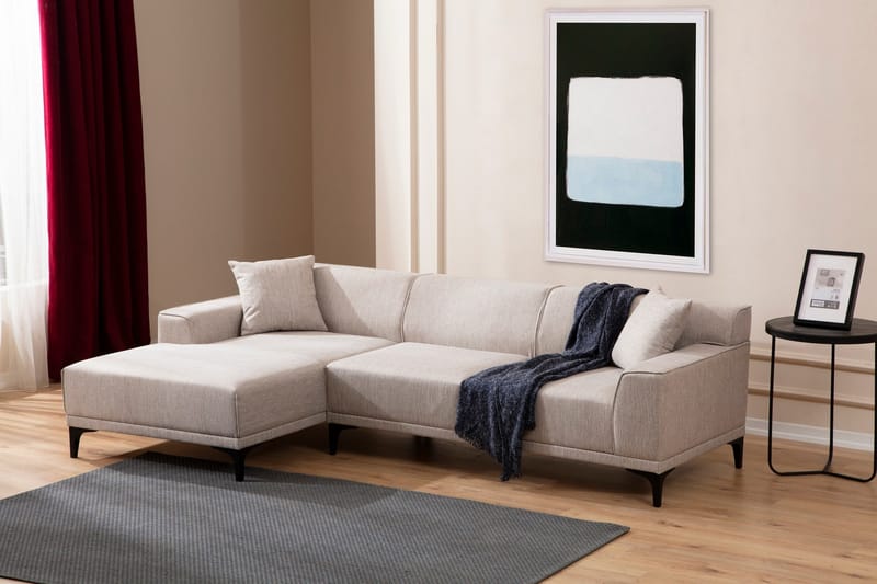 Mississauga Divansoffa 3-sits - Vit - Möbler - Soffa - Divansoffor & schäslongsoffa - 3 sits soffa med divan