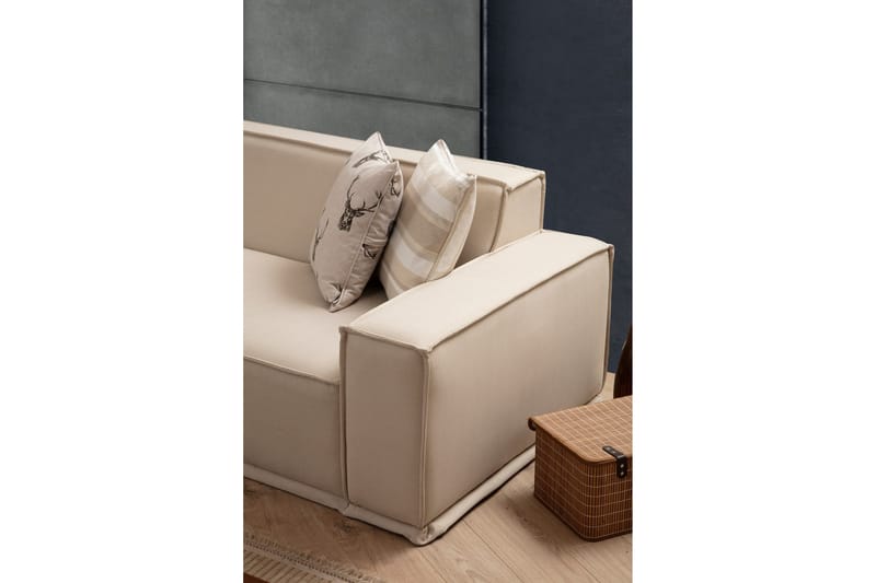 Nightcap Hörnsoffa m. Divan 5-sits - Beige - Möbler - Soffa - Modulsoffor - Komplett modulsoffa