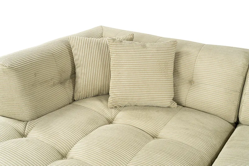 Octavian Hörnsoffa 3-sits - Green - Möbler - Soffa - Modulsoffor - Komplett modulsoffa